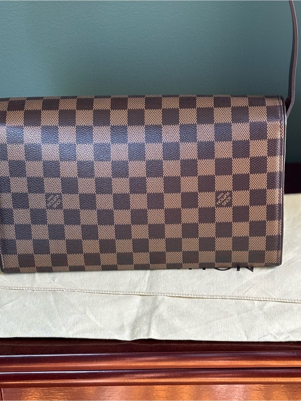 Louis Vuitton Tribeca Long Damier Ebene Shoulder Bag - Picture 5 of 6